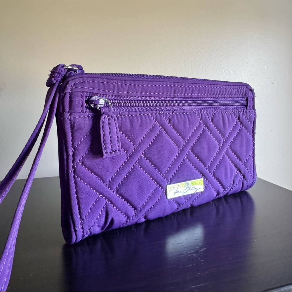 Vera Bradley Clutch Wristlet in Elderberry